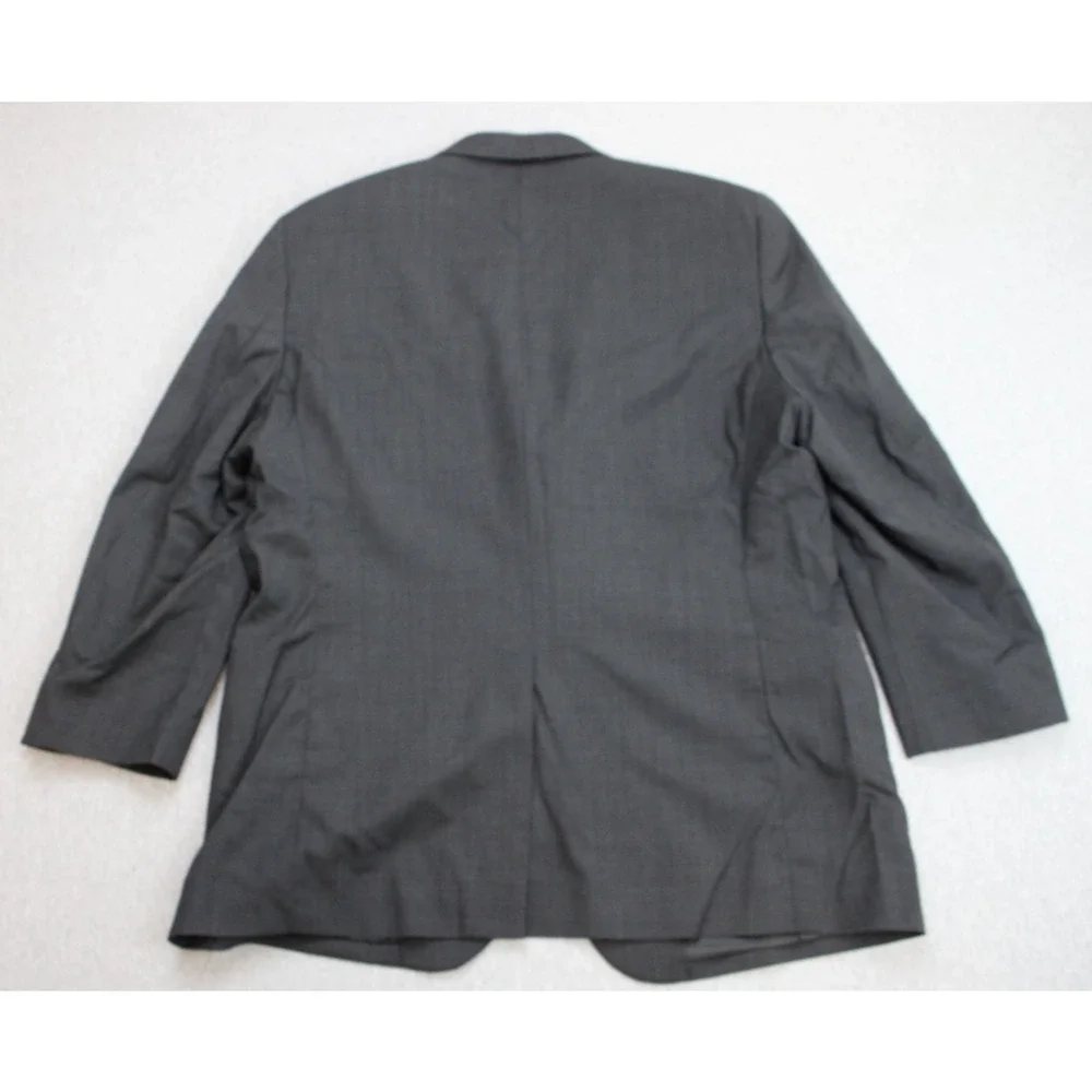Jos A Bank Blazer Mens‎ 46R Gray 100% Wool 2 Button Notch Lapel Formal Jacket
